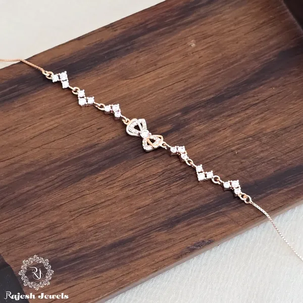 Rose_Gold_Silver_Alluring_Cz_Ladies_Bracelet_For_Women