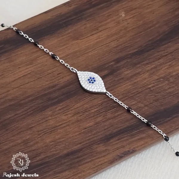 Black_Silver_Fabulous_Cz_Evil-Eye_Bracelet_For_Women