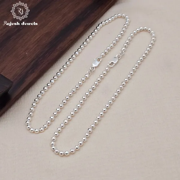 Silver_Attractive_Round_Balls_Sleek_Anklet_For_Women