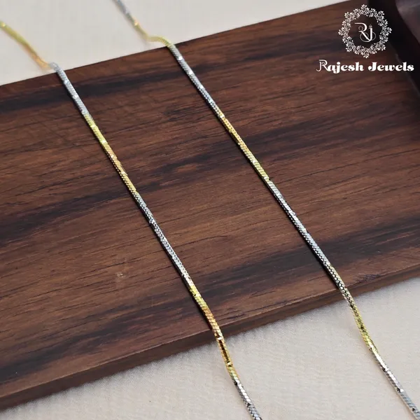 Gold_Silver_Enlightened_3_Tone_Sleek_Anklet_For_Women