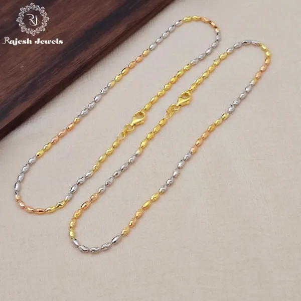 Gold_Silver_Shimmering_Dual_Tone_Sleek_Anklet_For_Women