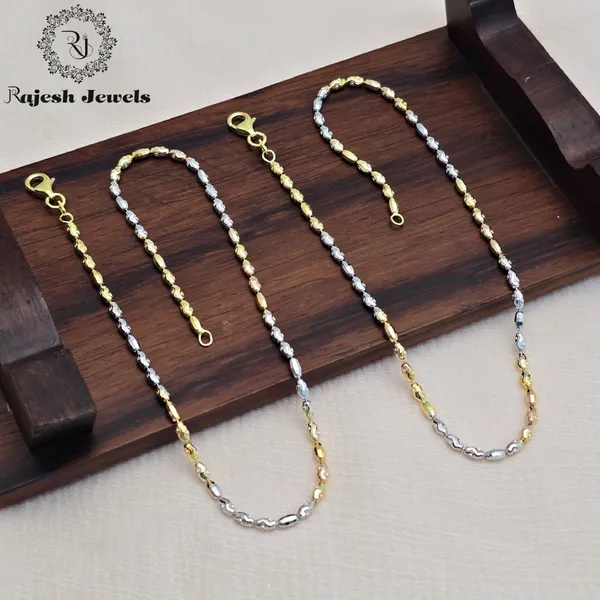 Gold_Silver_Shimmering_Dual_Tone_Sleek_Anklet_For_Women