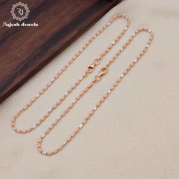 Rose-Gold_Silver_Shining_Sleek_Dual_Tone_Anklet_For_Women