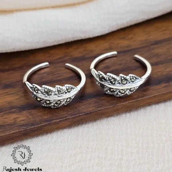 Silver_Magnificent_Leaf_Toerings_For_Women