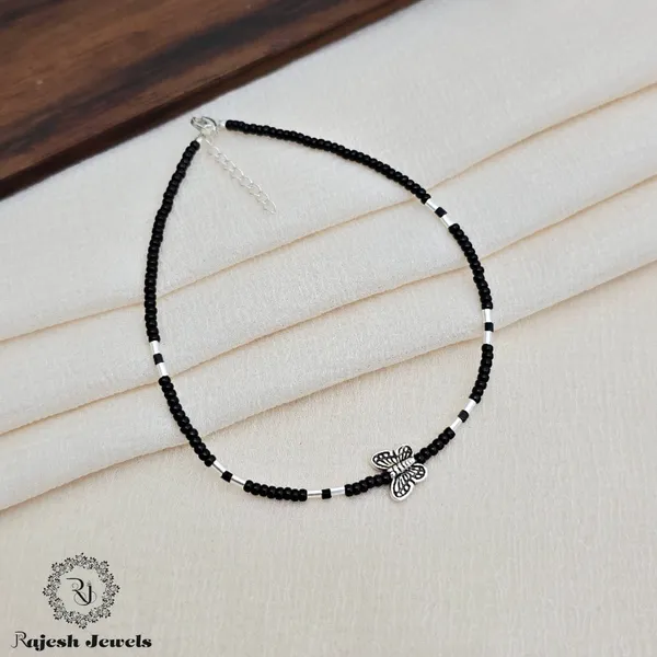 Black_Silver_Cute_Butterfly_Anklet_For_Women