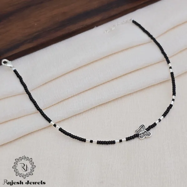 Black_Silver_Cute_Butterfly_Anklet_For_Women