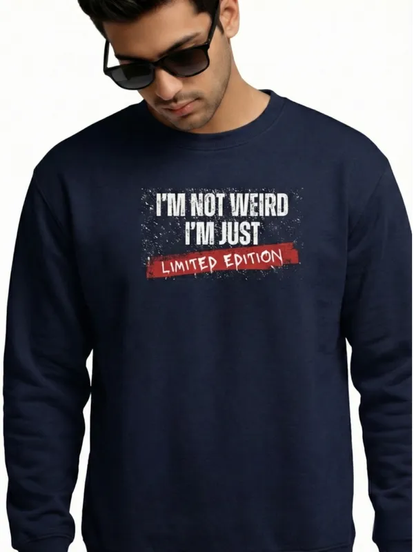 Weird_Unisex_Sweatshirt_Navy_Blue