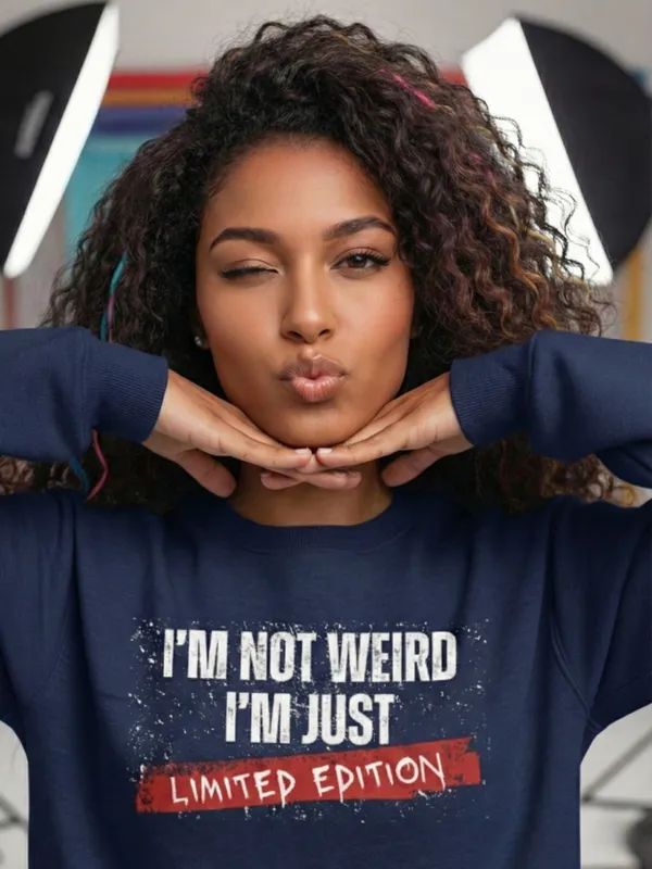 Weird_Unisex_Sweatshirt_Navy_Blue