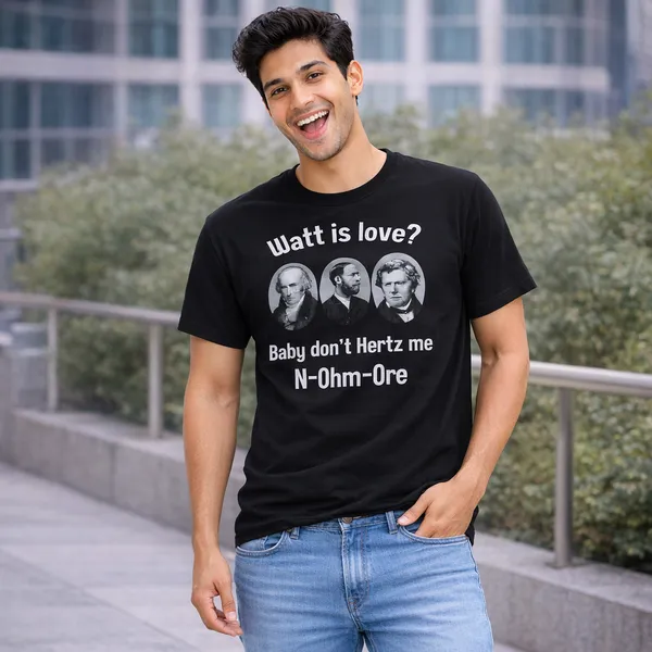 Watt_is_Love_Unisex_Tshirt_Black