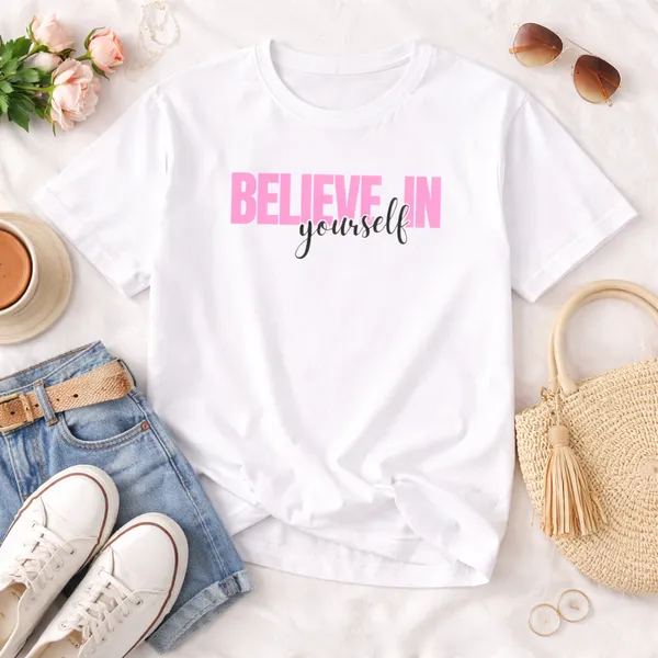 Believe_Unisex_Tshirt_White