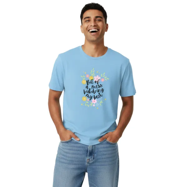 BitOfAMess_Unisex_Tshirt_Blue