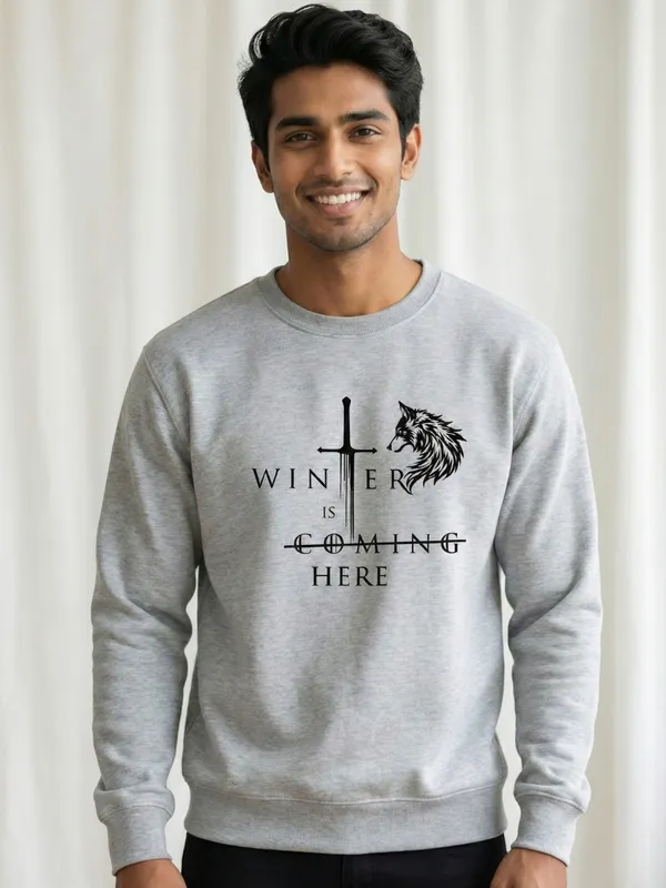 Winter_Is_Here_Unisex_Sweatshirt_Grey