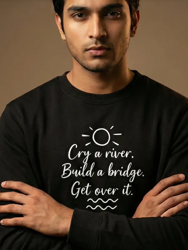 Cry_A_River_Unisex_Sweatshirt_Black