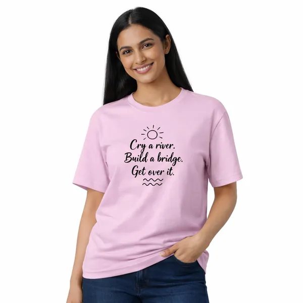 Cry_a_River_Unisex_Tshirt_Pink