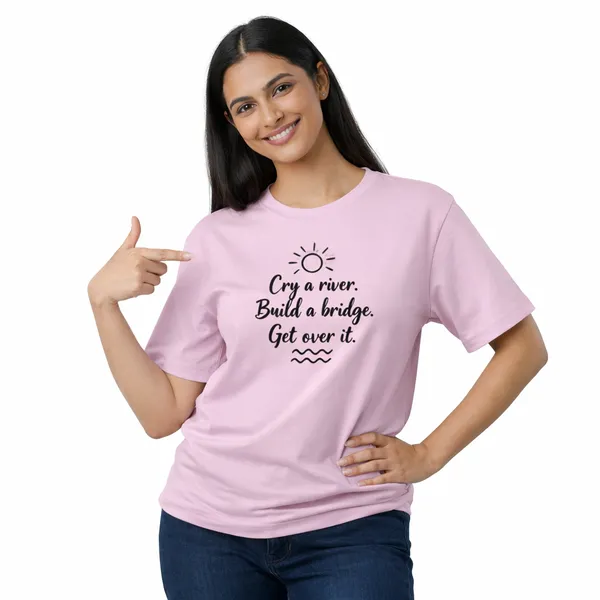 Cry_a_River_Unisex_Tshirt_Pink