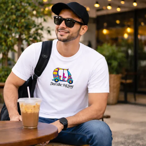 DesiVibe_Unisex_Tshirt_White
