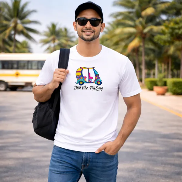 DesiVibe_Unisex_Tshirt_White