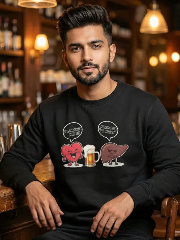 Dil_Maange_More_Unisex_Sweatshirt_Black