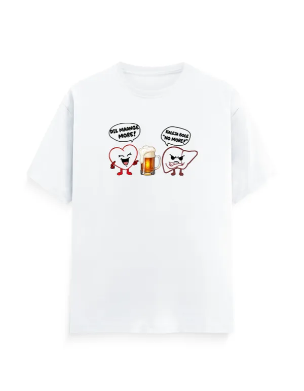 DilMaangeMore_Unisex_Tshirt_White