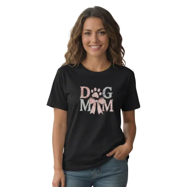 Dog_Mom_Unisex_Tshirt_Black