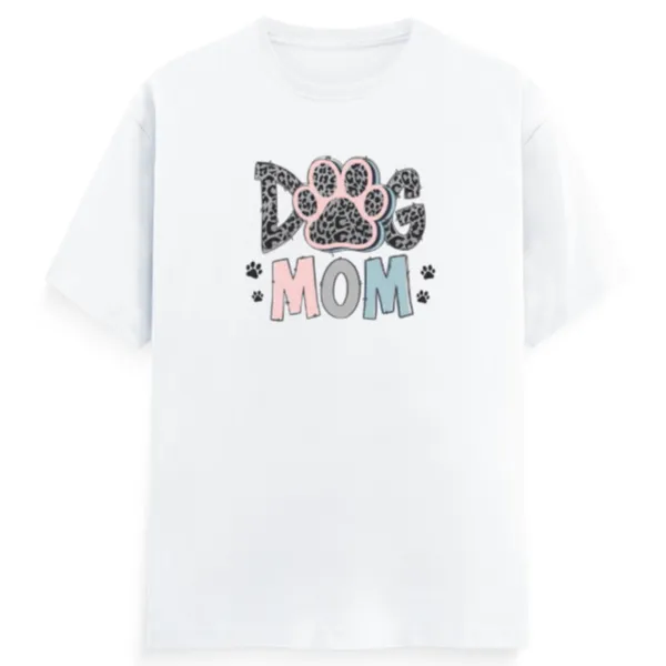 Dog_Mom_Unisex_Tshirt_White