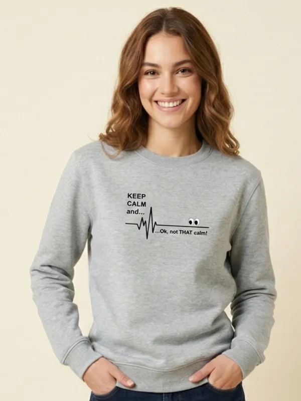 Keep_Calm_Unisex_Sweatshirt_Grey