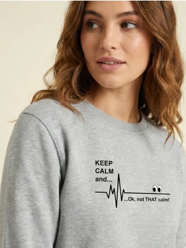 Keep_Calm_Unisex_Sweatshirt_Grey