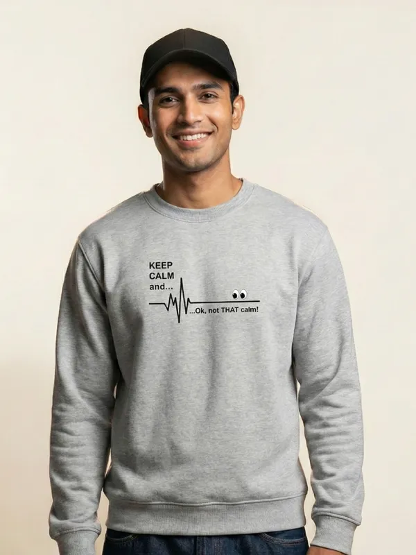 Keep_Calm_Unisex_Sweatshirt_Grey