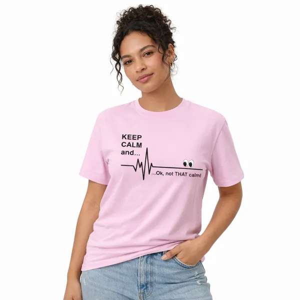 Keep_Calm_Unisex_Tshirt_Pink