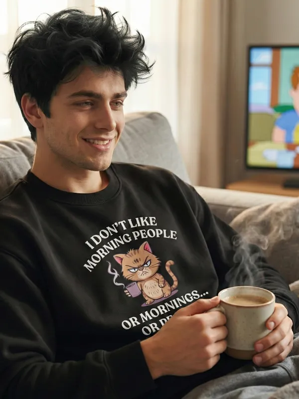 Morning_People_Unisex_Sweatshirt_Black