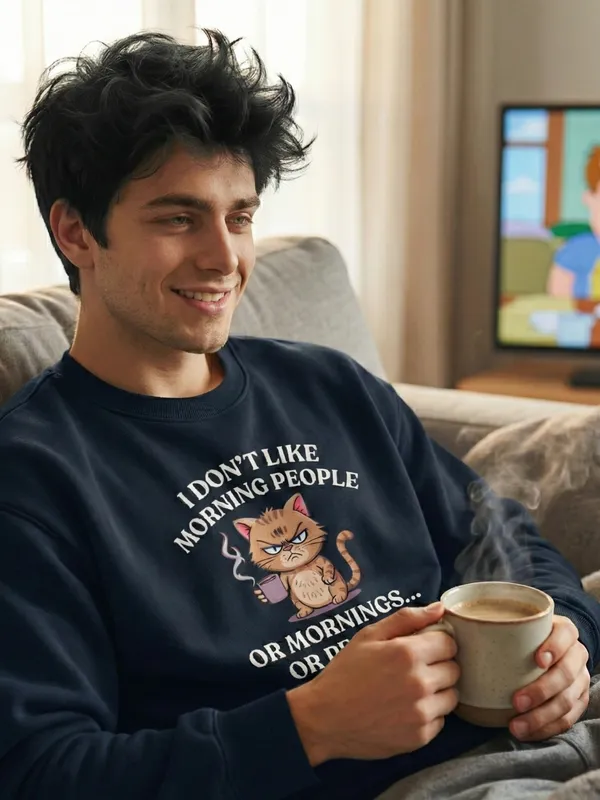 Morning_People_Unisex_Sweatshirt_Navy_Blue