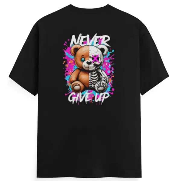 Never_Give_Up_Unisex_Tshirt_Black