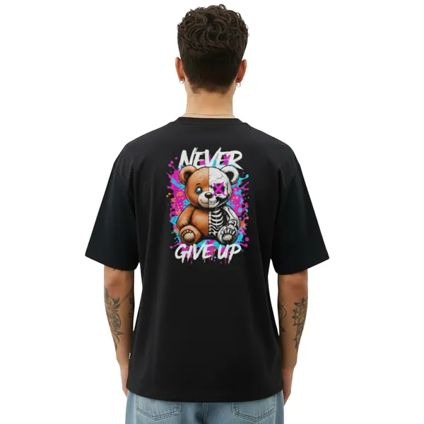 Never_Give_Up_Unisex_Tshirt_Black