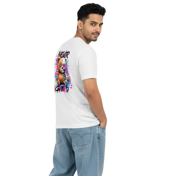 Never_Give_Up_Unisex_Tshirt_White