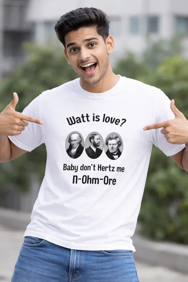 Watt_is_Love_Unisex_Tshirt_White