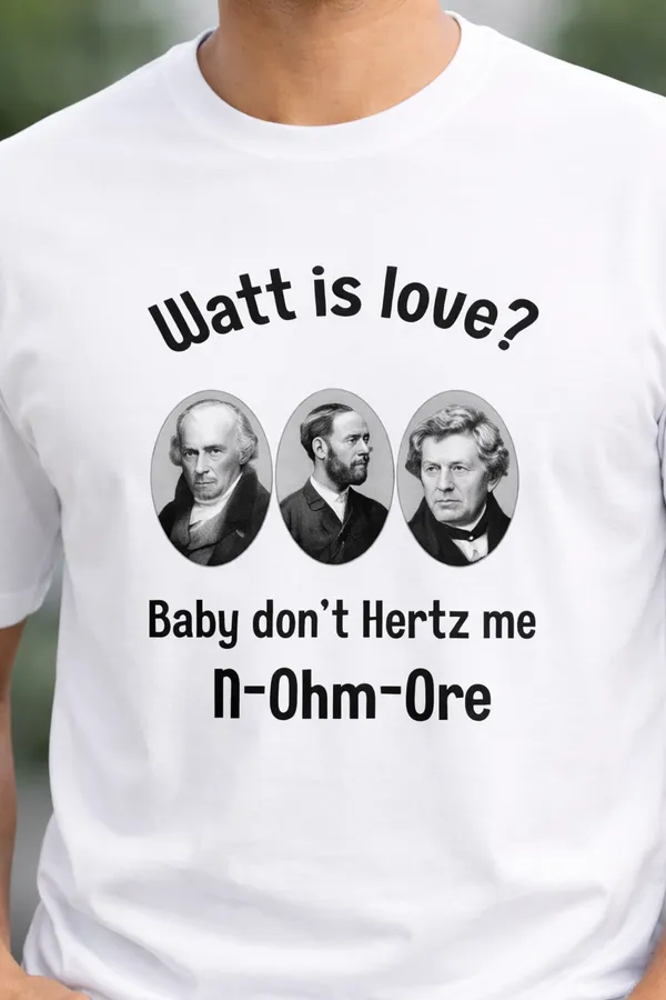 Watt_is_Love_Unisex_Tshirt_White