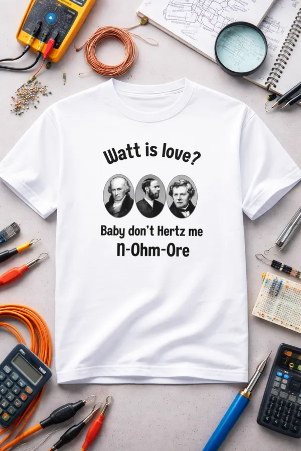 Watt_is_Love_Unisex_Tshirt_White