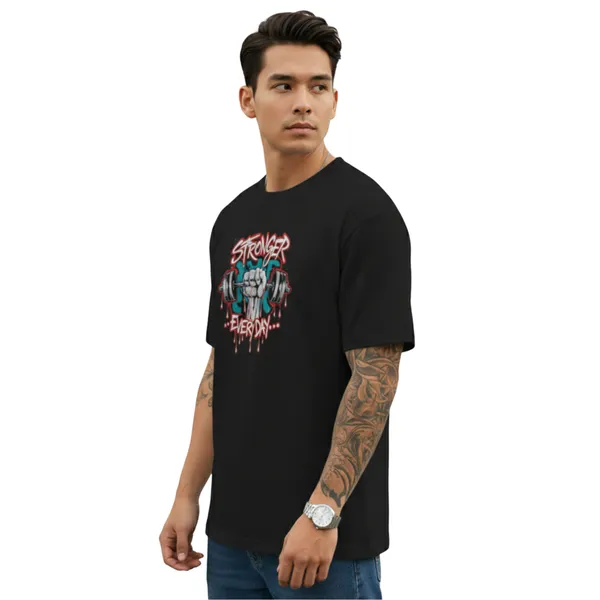 Stronger_Everyday_Unisex_Tshirt_Black