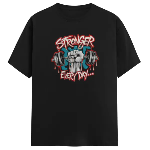 Stronger_Everyday_Unisex_Tshirt_Black