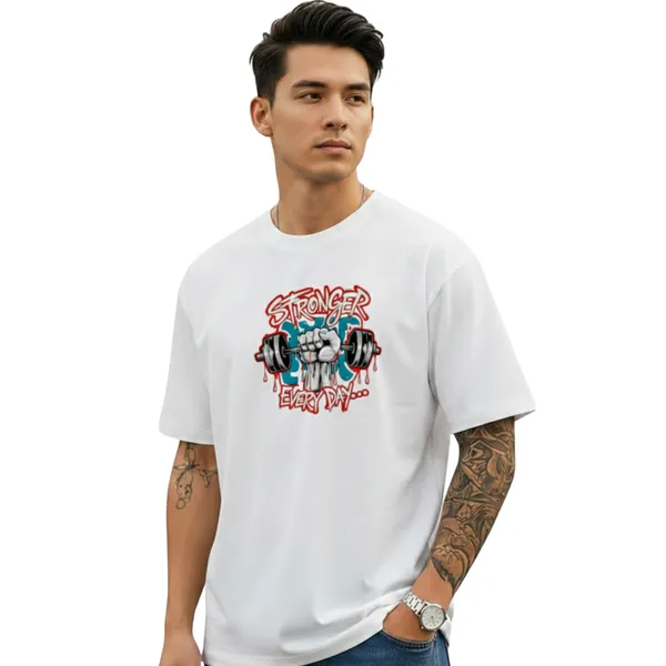Stronger_Everyday_Unisex_Tshirt_White