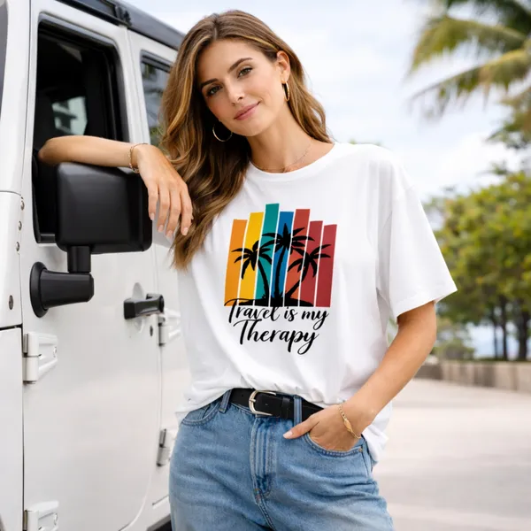 Travel_Therapy_Unisex_Tshirt_White