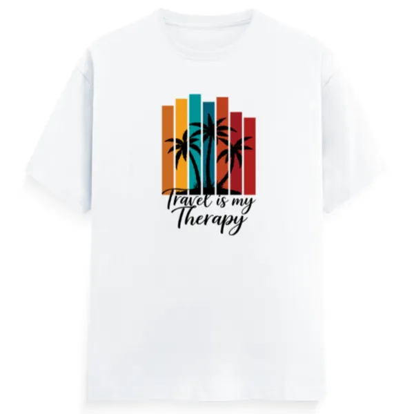 Travel_Therapy_Unisex_Tshirt_White