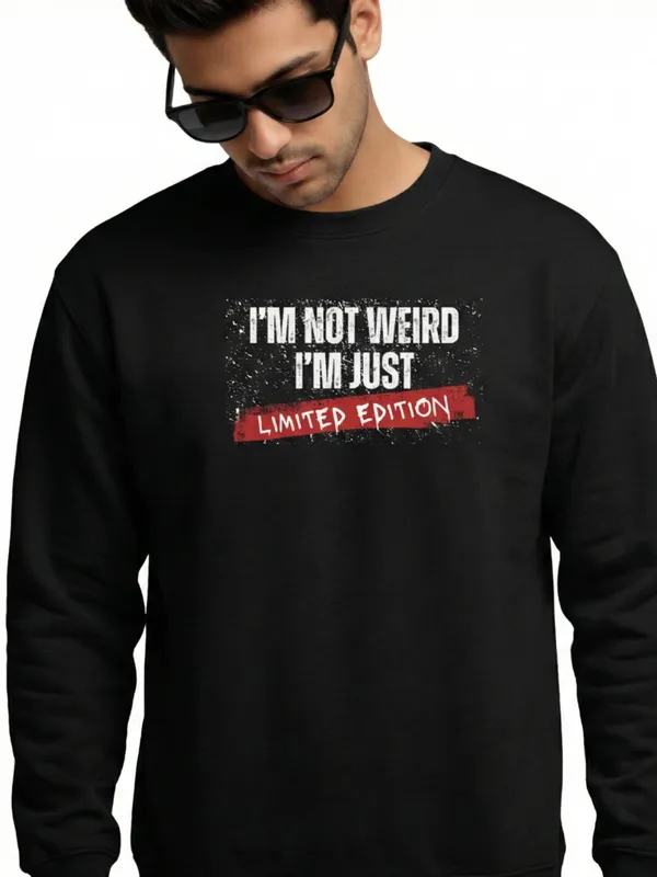 Weird_Unisex_Sweatshirt_Black