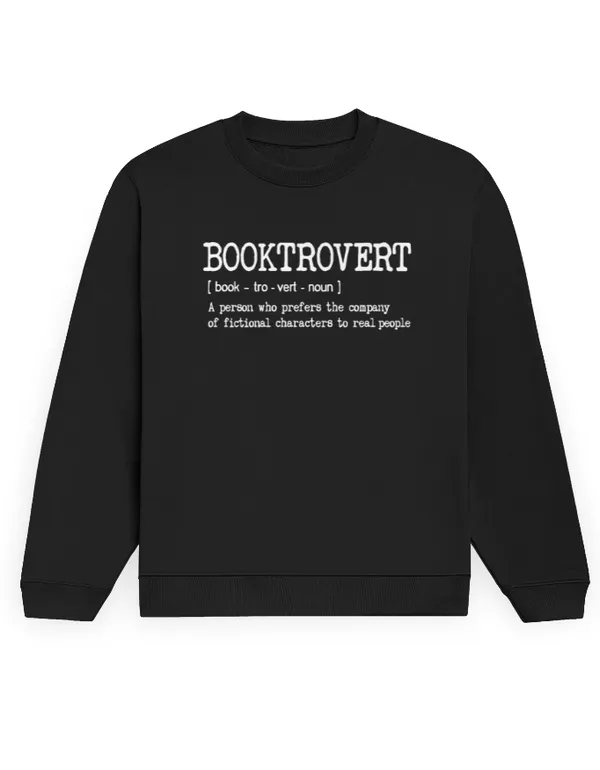 Booktrovert_Unisex_Sweatshirt_Black