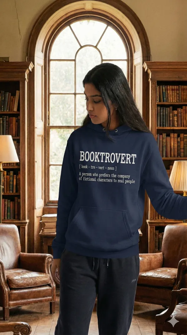 Booktrovert_Unisex_Hoodie_|_Cozy_Navy_Blue_Streetwear_for_Book_Lovers_&_Chill_Vibes