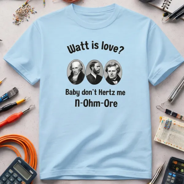 Watt_is_Love_Unisex_Tshirt_Blue