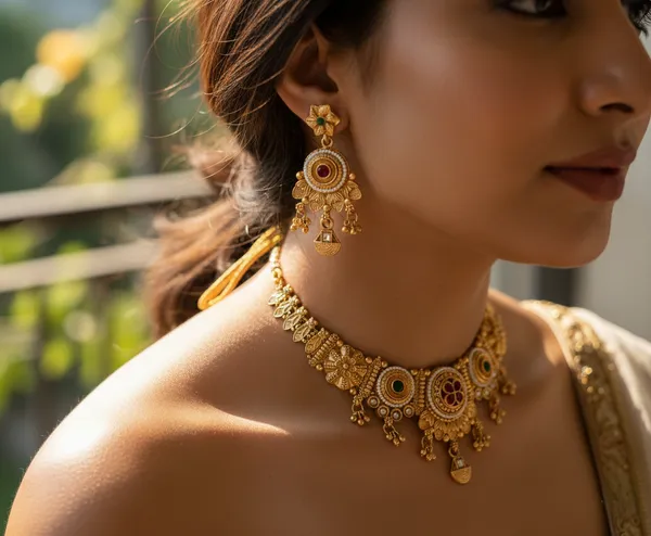 Royal_Antique_Gold_Finish_Necklace_Set_with_Kundan_Stones_�_Elegant_Traditional_Bridal_Jewellery