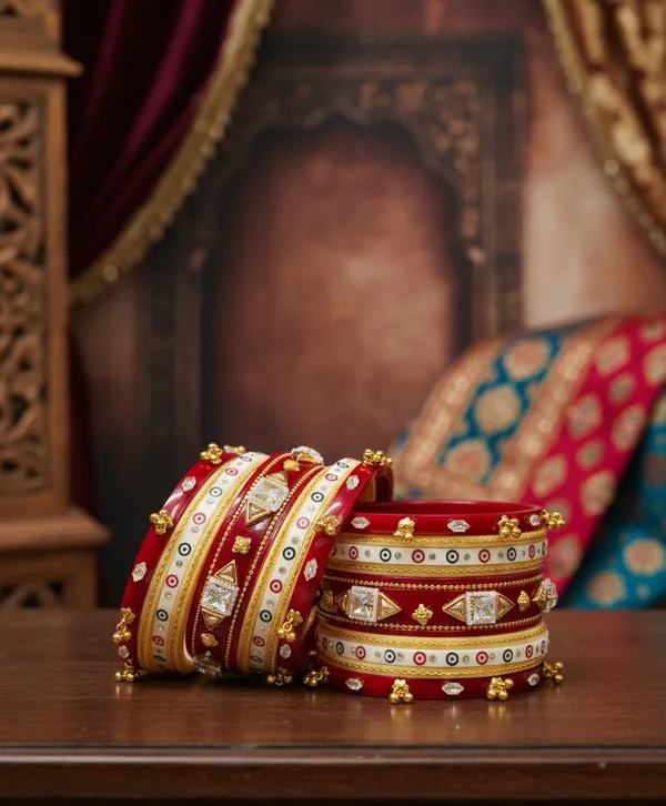 Royal_Rajwadi_Bridal_Chura_Set_&_Kundan_Bangles_For_Brides_For_Women