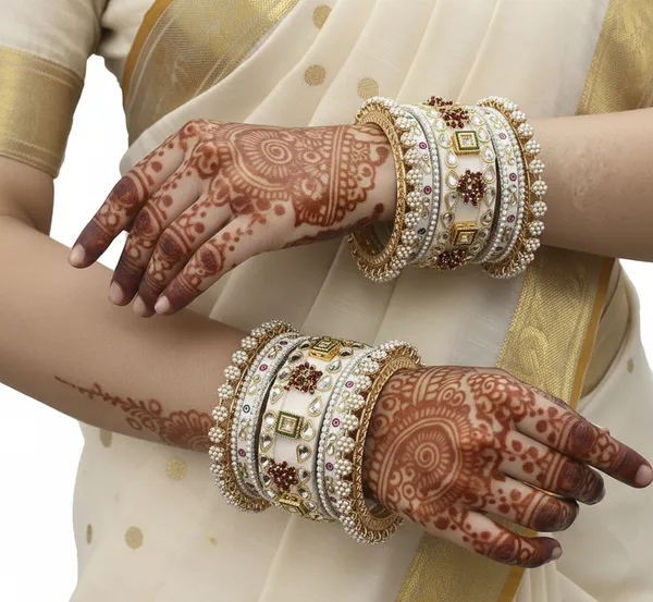 White_Krupa_Moti_Bangles_Chuda_Set_For_Women