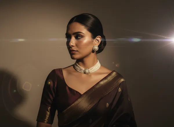 Classic_Pearl_Choker_Set_with_Crystal_Detailing_&_Matching_Earrings